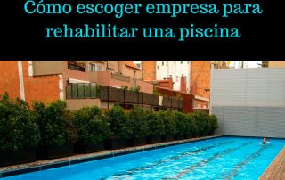 empresa para rehabilitar una piscina